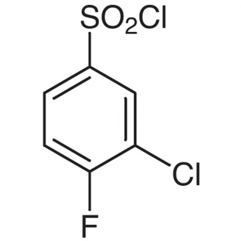 3-Chloro-4-fluorobenzenesulfonyl chloride Chemical Structure