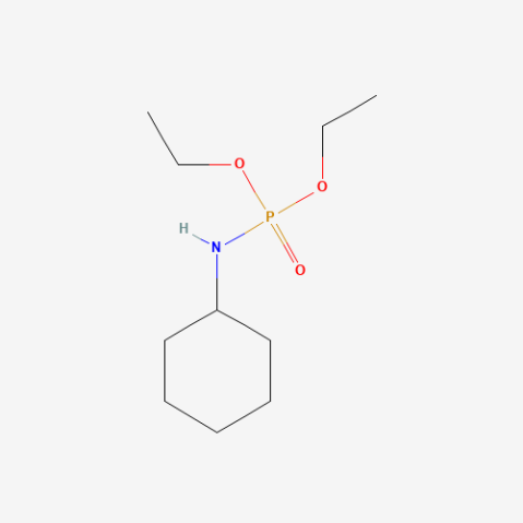 Cyclohexylamidophosphoric acid diethyl ester 化学構造