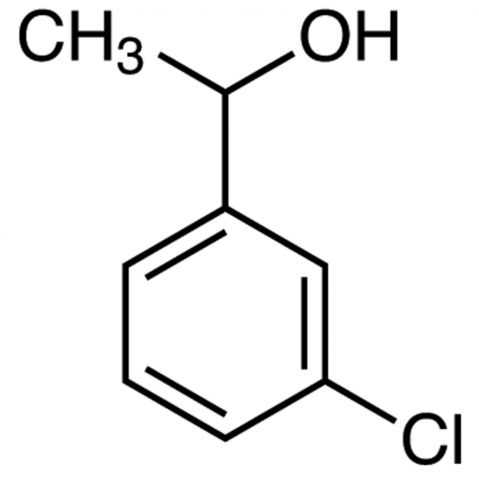 3-Chloro-α-methylbenzyl Alcohol 化学構造