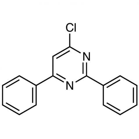 4-Chloro-2,6-diphenylpyrimidine التركيب الكيميائي