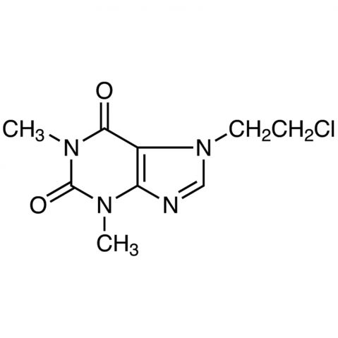 7-(2-Chloroethyl)theophylline التركيب الكيميائي