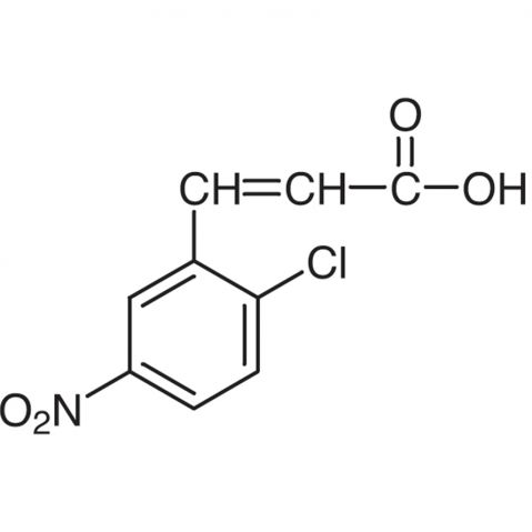 2-Chloro-5-nitrocinnamic Acid Chemical Structure