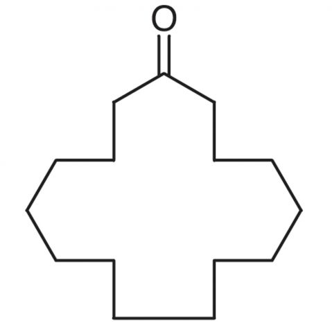 Cyclopentadecanone 化学構造