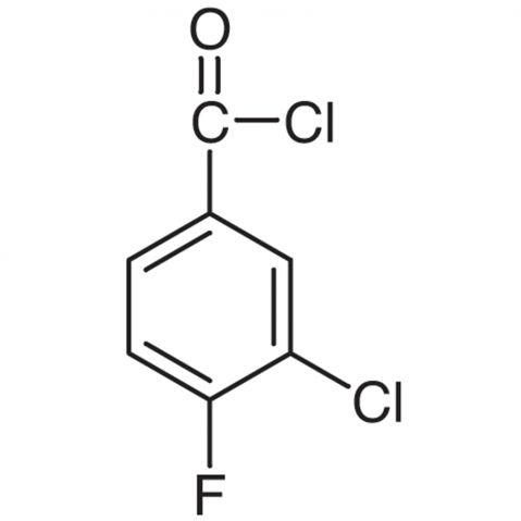 3-Chloro-4-fluorobenzoyl Chloride Chemical Structure