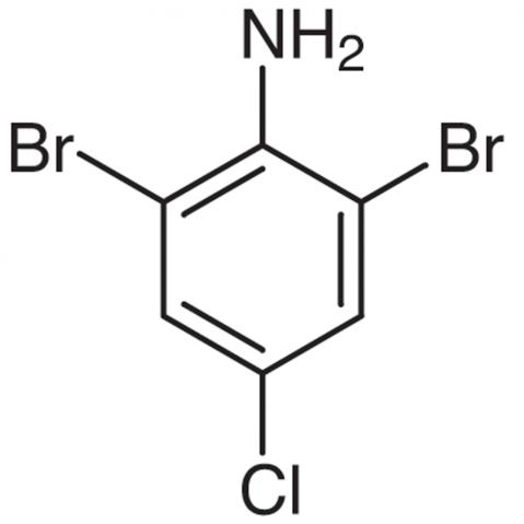 4-Chloro-2,6-dibromoaniline 化学構造