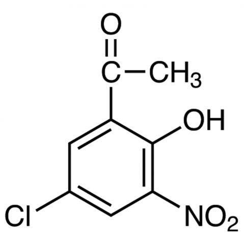 5'-Chloro-2'-hydroxy-3'-nitroacetophenone التركيب الكيميائي