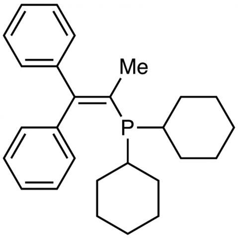 Dicyclohexyl(1,1-diphenyl-1-propen-2-yl)phosphine Chemical Structure