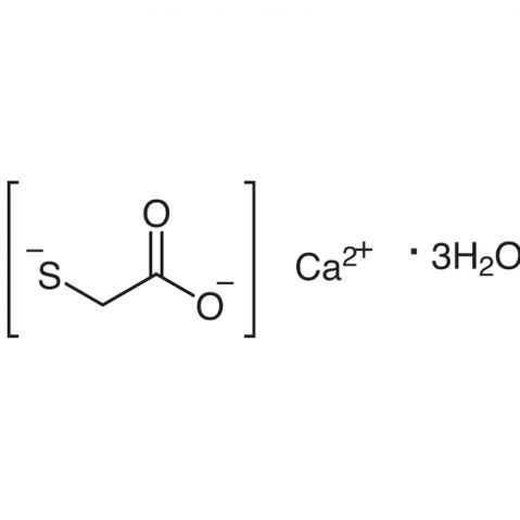 Calcium Thioglycolate Trihydrate Chemische Struktur