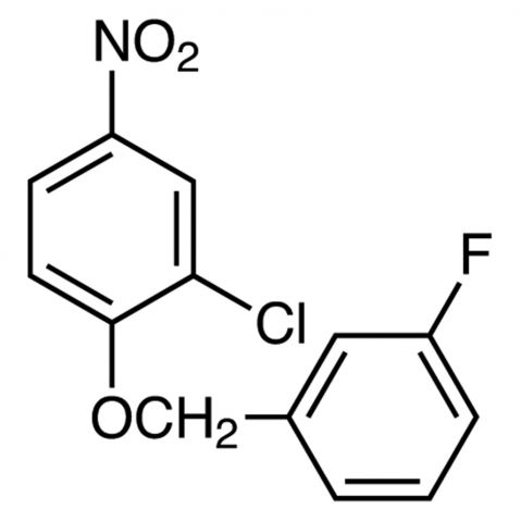 3-Chloro-4-(3-fluorobenzyloxy)nitrobenzene التركيب الكيميائي