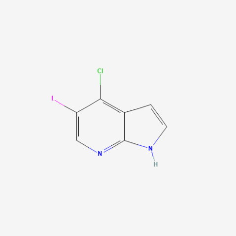 4-Chloro-5-iodo-1H-pyrrolo[2,3-b]pyridine Chemische Struktur