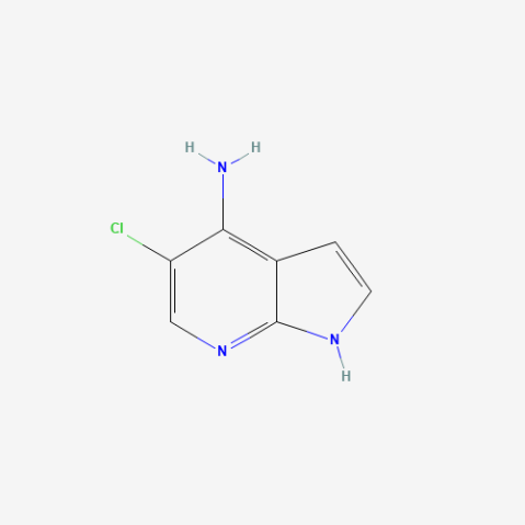 5-Chloro-1H-pyrrolo[2,3-b]pyridin-4-amine 化学構造