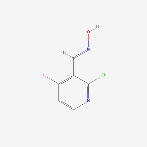 2-Chloro-4-iodonicotinaldehyde oxime 化学構造