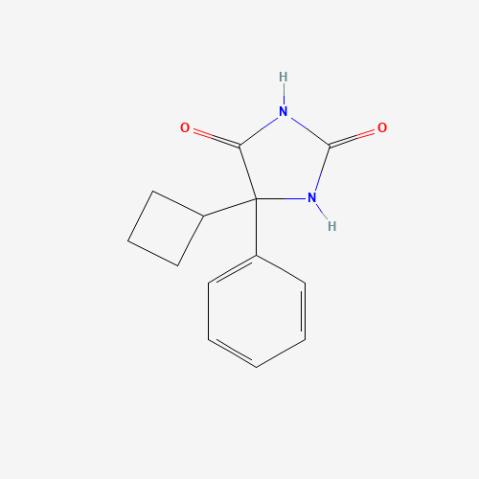 5-CYCLOBUTYL-5-PHENYLHYDANTOIN Chemical Structure