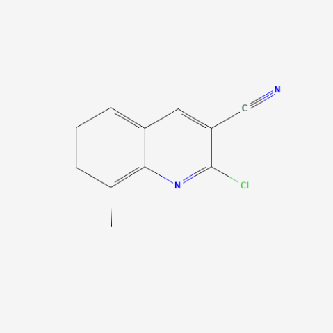 2-Chloro-8-methylquinoline-3-carbonitrile التركيب الكيميائي