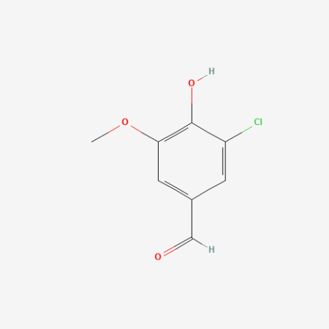 3-Chloro-4-hydroxy-5-methoxybenzaldehyde Chemical Structure