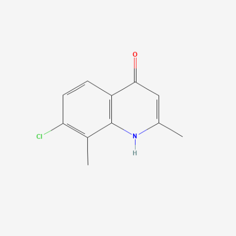 7-Chloro-2,8-dimethyl-4-hydroxyquinoline Chemical Structure