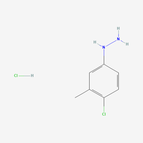 (4-Chloro-3-methyl-phenyl)-hydrazine hydrochloride التركيب الكيميائي