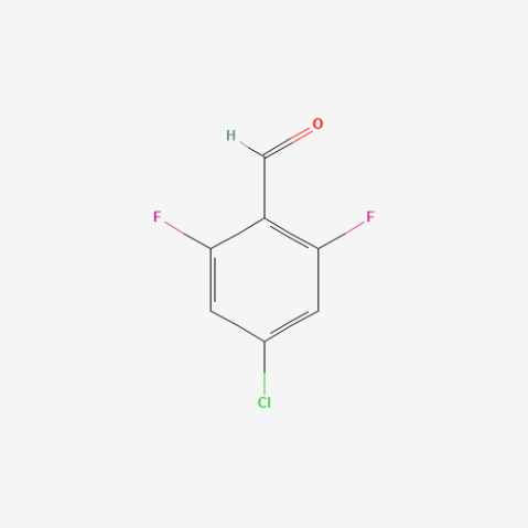 4-Chloro-2,6-difluorobenzaldehyde Chemical Structure