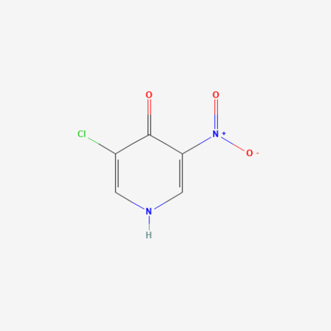 3-Chloro-5-nitropyridin-4-ol Chemische Struktur