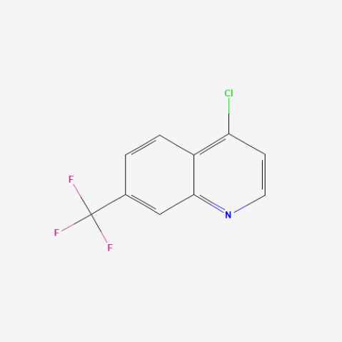 4-Chloro-7-(trifluoromethyl)quinoline 化学構造