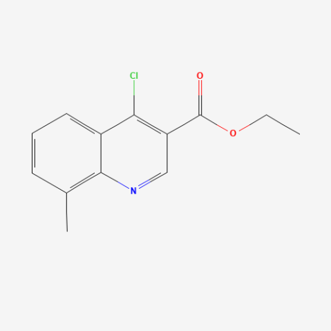 4-Chloro-8-methyl-quinoline-3-carboxylic acid ethyl ester Chemical Structure