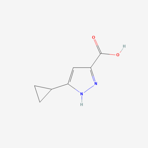 3-Cyclopropylpyrazole-5-carboxylic acid Chemical Structure