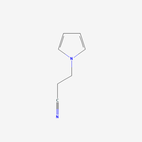 1-(2-Cyanoethyl)pyrrole 化学構造