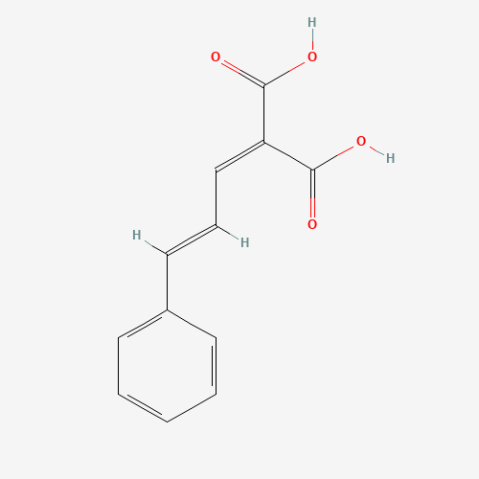 Cinnamylidenemalonic acid Chemical Structure