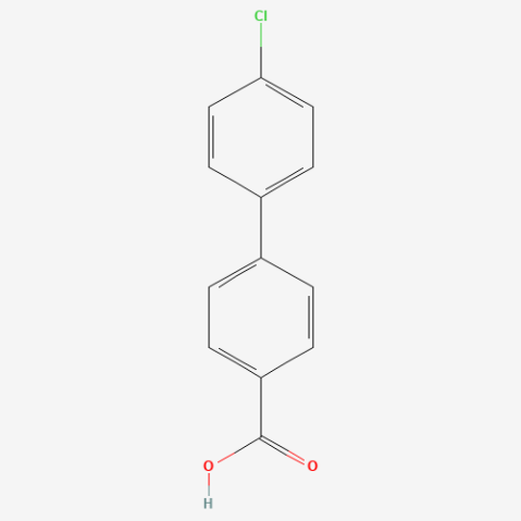 4-(4-Chlorophenyl)benzoic acid Chemische Struktur