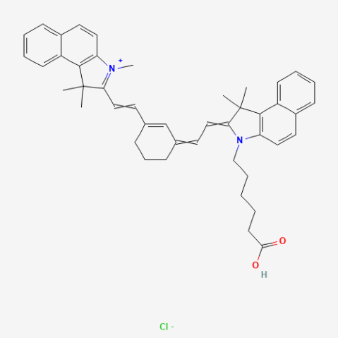 Cy7.5 carboxylic acid 化学構造