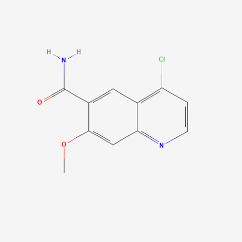 4-chloro-7-methoxyquinoline-6-carboxamide Chemical Structure