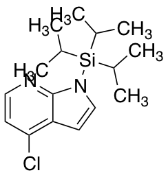 4-chloro-1-[tris(propan-2-yl)silyl]-1H-pyrrolo[2,3-b]pyridine Chemical Structure