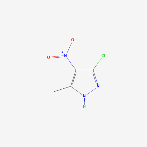 5-chloro-3-methyl-4-nitro-1H-pyrazole Chemische Struktur