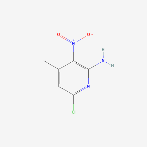 6-chloro-4-methyl-3-nitropyridin-2-amine 化学構造