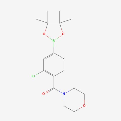 3-Chloro-4-(morpholinocarbonyl)phenylboronic acid  pinacol ester Chemical Structure