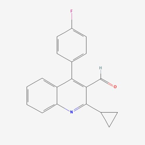 2-Cyclopropyl-4-(4-fluorophenyl)quinoline-3-carbaldehyde Chemical Structure