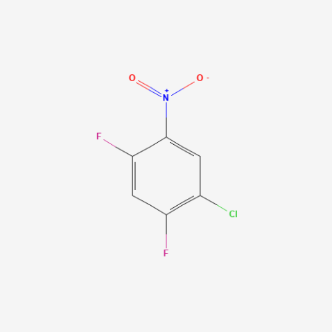 5-Chloro-2,4-difluoronitrobenzene 化学構造