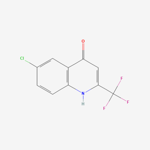 6-Chloro-2-(trifluoromethyl)quinolin-4-ol Chemical Structure