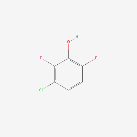 3-Chloro-2,6-difluorophenol 化学構造