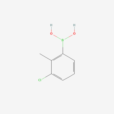 3-Chloro-2-methylphenylboronic acid Chemical Structure