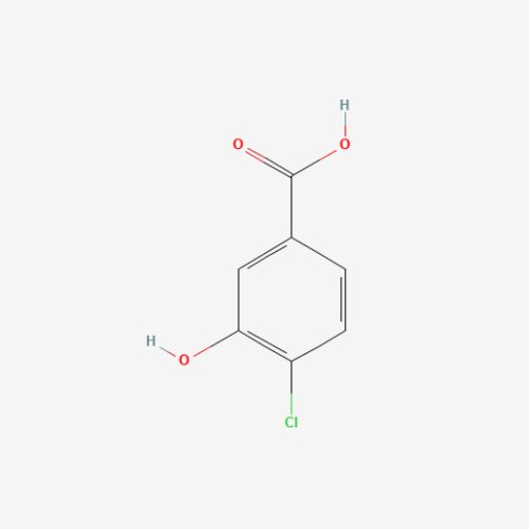 4-Chloro-3-hydroxybenzoic acid التركيب الكيميائي