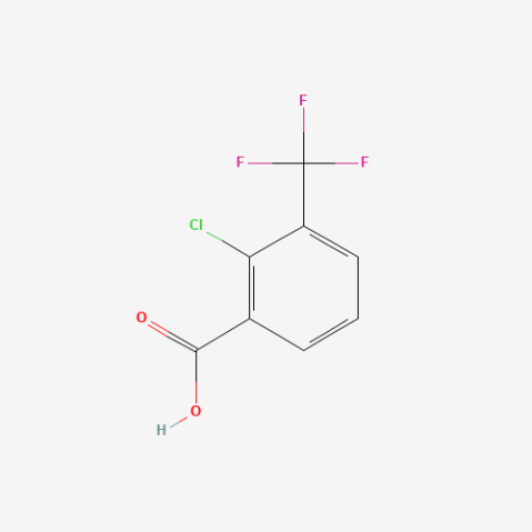 2-Chloro-3-(trifluoromethyl)benzoic acid Chemical Structure