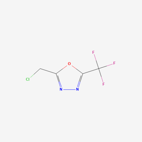 5-(Chloromethyl)-2-(trifluoromethyl)-1,3,4-oxadiazole Chemische Struktur