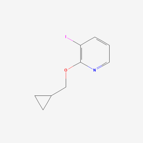 2-Cyclopropylmethoxy-3-iodo-pyridine 化学構造