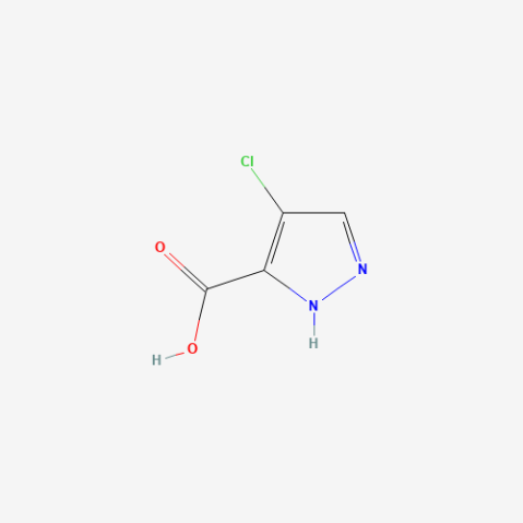 4-Chloro-1h-pyrazole-3-carboxylic acid Chemische Struktur