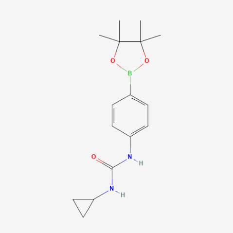 4-(3-Cyclopropylureido)benzeneboronic acid pinacol ester Chemical Structure