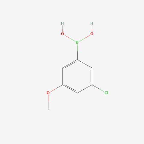 3-Chloro-5-methoxyphenylboronic acid Chemical Structure