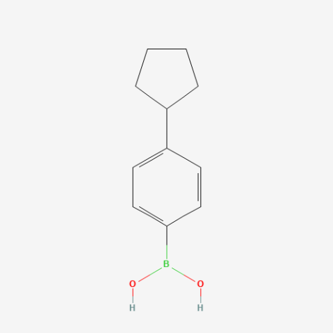 4-Cyclopentylphenylboronic acid (contains varying amounts of Anhydride) Chemical Structure