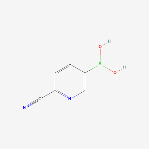 (6-Cyanopyridin-3-yl)boronic acid (contains varying amounts of Anhydride) Chemical Structure