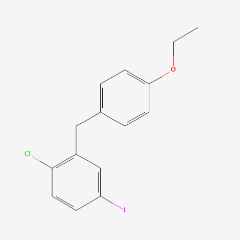 1-Chloro-2-(4-ethoxybenzyl)-4-iodobenzene Chemical Structure